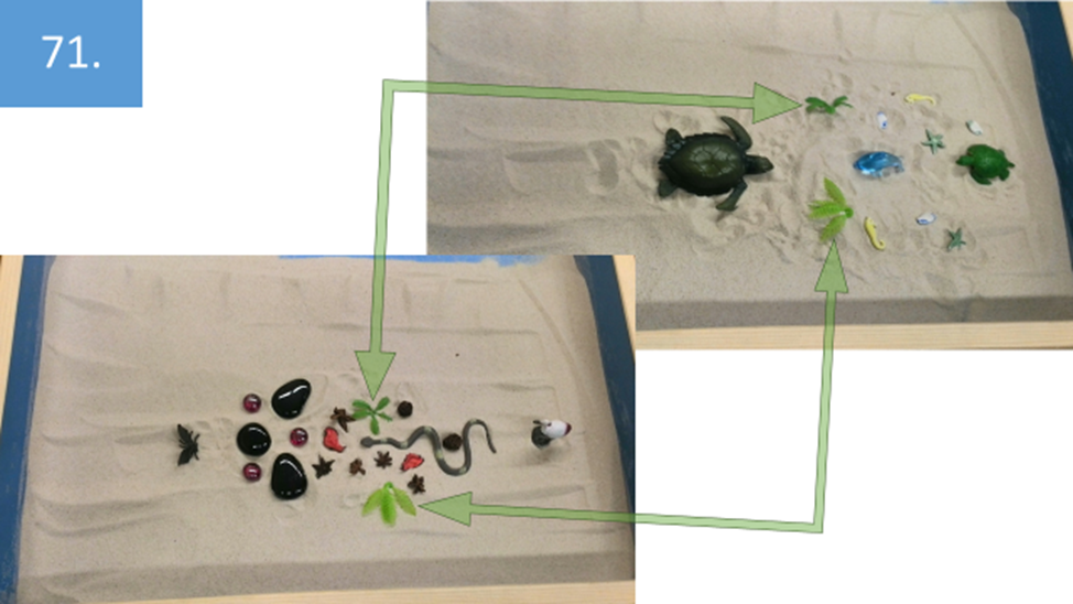 Рисунок 71. Само задание было для нее полной неожиданностью. Но и в этом случае она быстро включилась в интенсивную работу и менее чем за полчаса сняла внутреннее напряжение и получила ответы на жизненно важные вопросы.   