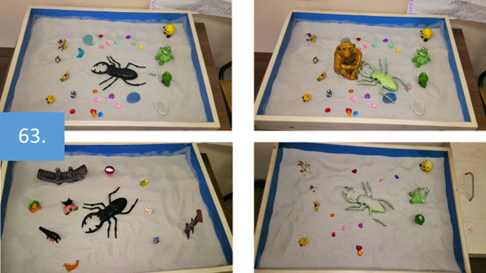 Рисунок 63. Но вот как она представила свое состояние в виде метафорических картин и вот что в виде метафоры наметила в качестве способа выхода из этого гнетущего состояния.