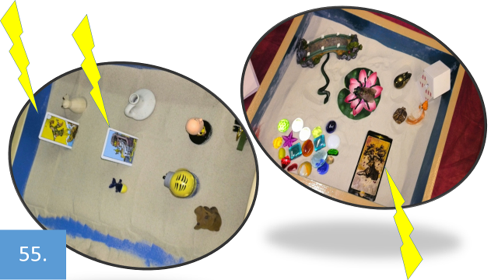 Рисунок 55. На этом слайде видна еще одна особенность конструктивной работы – использование дополнительных вспомогательных средств, которые по собственной инициативе нашли сами авторы помимо предоставленной в их распоряжение коллекции фигурок. 